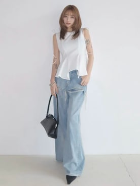 「JOSE MOON（ジョゼムーン）のアイテム」を使った、JOSE MOONさん（レディース・162cm）の夏コーディネート
