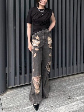 「JOSE MOON（ジョゼムーン）のアイテム」を使った、JOSE MOONさん（レディース・163cm）の夏コーディネート