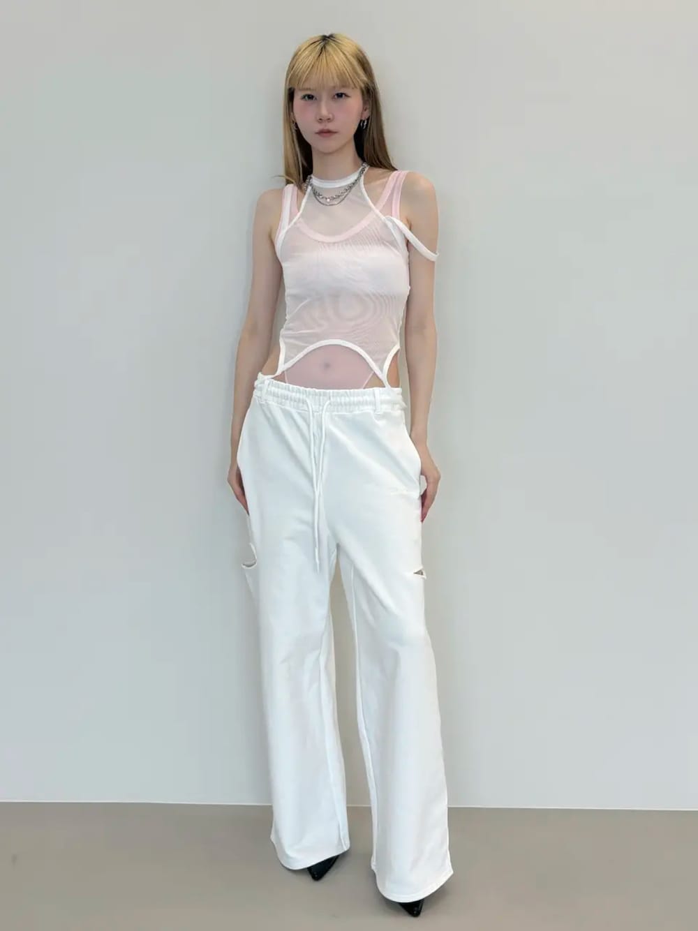 JOSE MOON（ジョゼムーン）の「SIDE SLIT SWEAT PANTS/サイドスリット