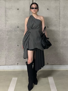 「アイテム（ブーツ）」を使った、JOSE MOONさん（レディース・159cm）の夏コーディネート