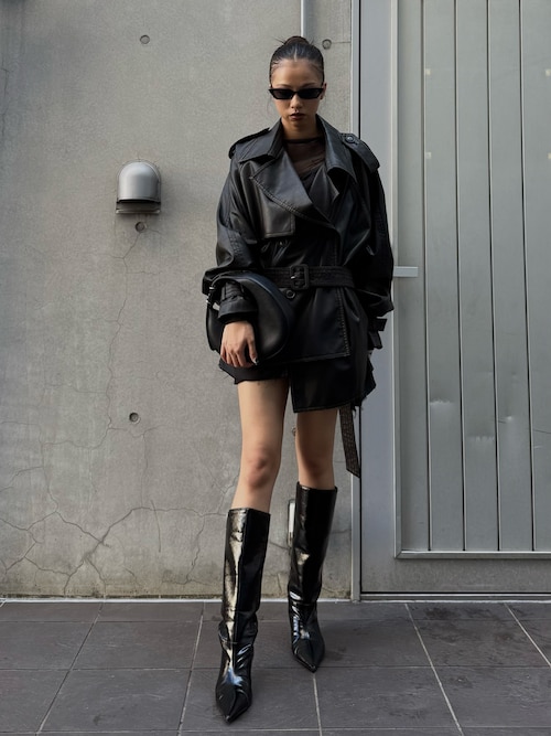 BUCKLED LONG BOOTS/バックルロングブーツ（ブーツ）｜JOSE MOON