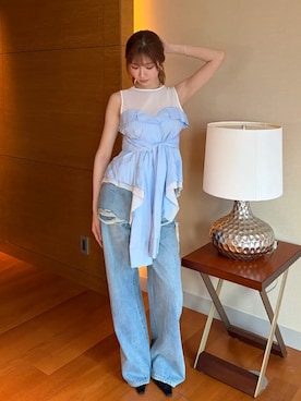 「JOSE MOON（ジョゼムーン）のアイテム」を使った、JOSE MOONさん（レディース・164cm）の夏コーディネート