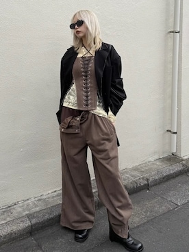 「JOSE MOON（ジョゼムーン）のアイテム」を使った、JOSE MOONさん（レディース・163cm）の春コーディネート