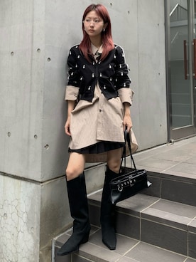 「アイテム（ジャージ）」を使った、JOSE MOONさん（レディース・151cm）の秋コーディネート