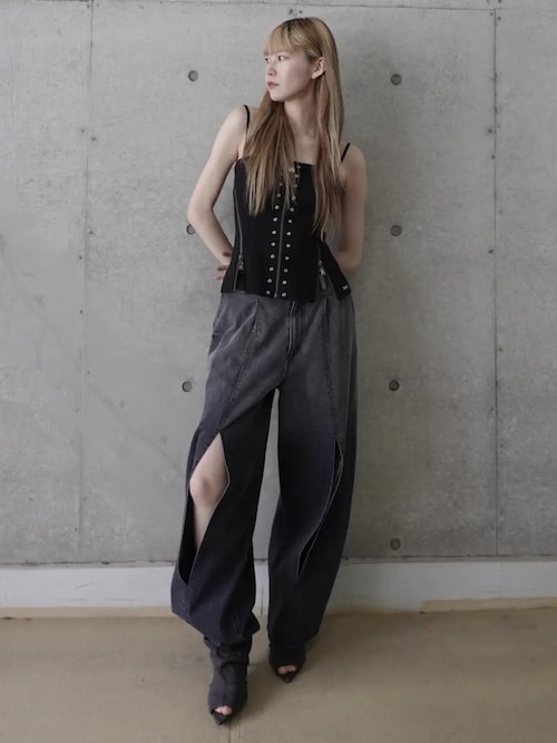 ARMURE ZIP BUSTIER/アーミュールジップビスチェ（チューブトップ