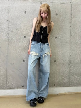 「JOSE MOON（ジョゼムーン）のアイテム」を使った、JOSE MOONさん（レディース・165cm）の夏コーディネート