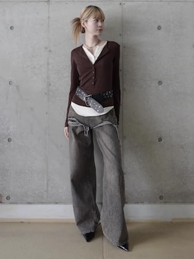 「JOSE MOON（ジョゼムーン）のアイテム」を使った、JOSE MOONさん（レディース・165cm）の春コーディネート