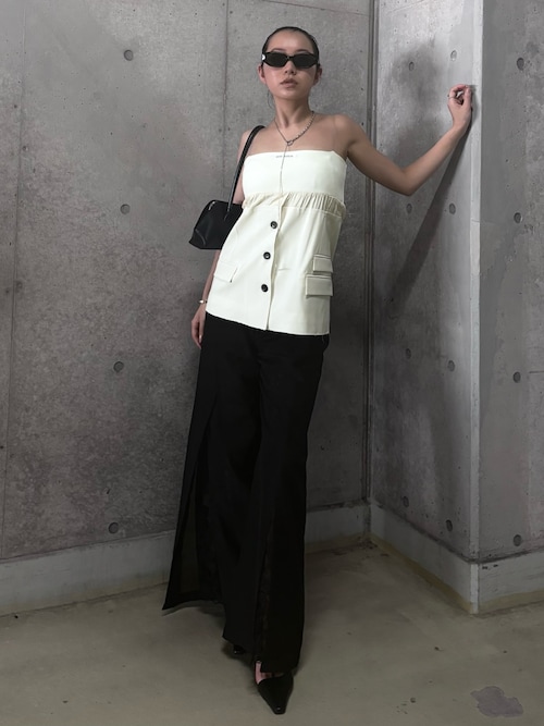 キャミソール KNIT COMBI SUITING CAMISOLE/ニットコンビスーチングキャミソール セール】KNIT COMBI SUITING CAMISOLE/ニットコンビスーチング