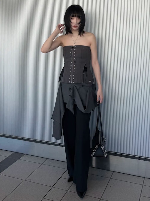 ARMURE ZIP BUSTIER/アーミュールジップビスチェ（チューブトップ