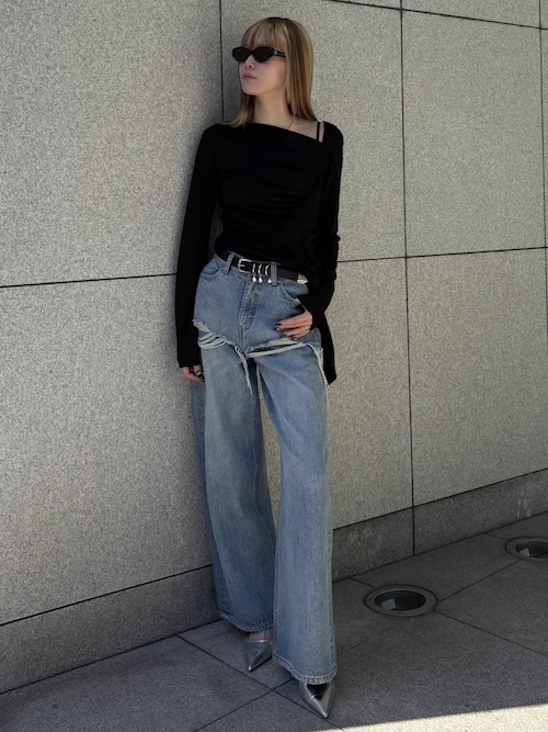 JOSE MOON（ジョゼムーン） ベルト D BELT with PEARL/ディーベルト