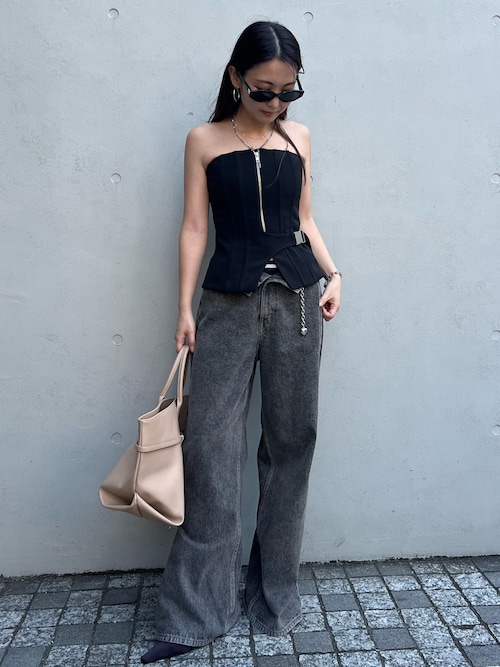 JOSE MOON ZIP UP BUSTIER ビスチェ ZIP UP BUSTIER/ジップアップビスチェ（チューブトップ）｜JOSE