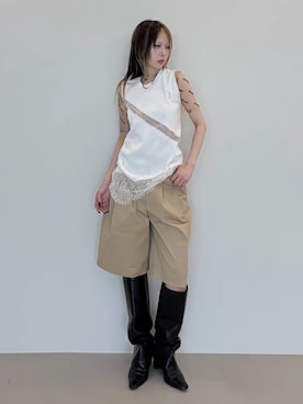 「JOSE MOON（ジョゼムーン）のアイテム」を使った、JOSE MOONさん（レディース・163cm）の夏コーディネート