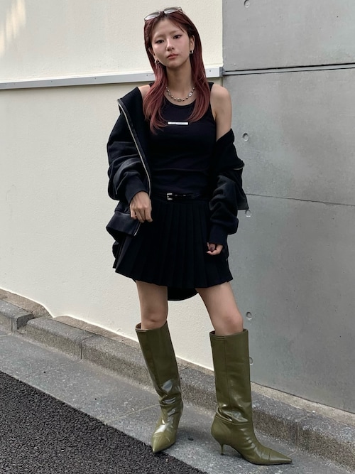セール】JOSEMOON JERSEY PLEATED SKIRT/ジョセムーンジャージプリーツ