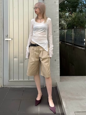 「JOSE MOON（ジョゼムーン）のアイテム」を使った、JOSE MOONさん（レディース・163cm）の夏コーディネート