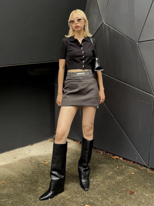 JOSE MOON スカート GRID MINI SKIRT/グリッドミニスカート : ZOZOTOWN