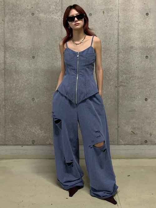 ジョゼムーン　PIGMENT SWEAT BUSTIER PIGMENT SWEAT BUSTIER/ピグメントスウェットビスチェ（Tシャツ