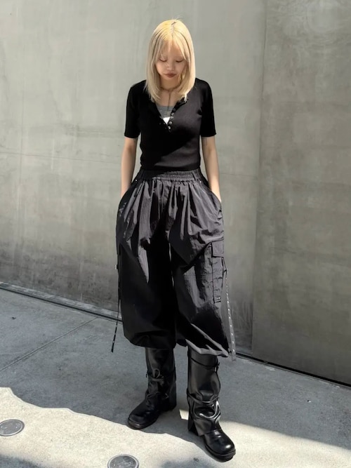 JOSE MOON（ジョゼムーン） ニット セーター HALF SLEEVE RIB KNIT
