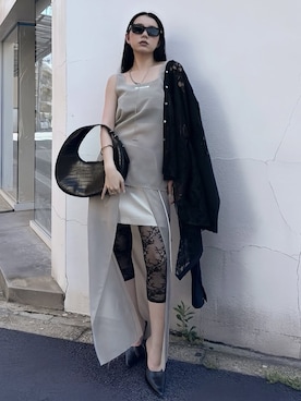「アイテム（レギンス/スパッツ）」を使った、JOSE MOONさん（レディース・157cm）の夏コーディネート