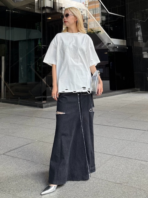 セール】SLIT DENIM SKIRT/スリットデニムスカート（デニム