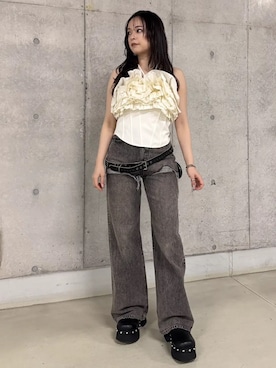 「JOSE MOON（ジョゼムーン）のアイテム」を使った、JOSE MOONさん（レディース・159cm）の春コーディネート