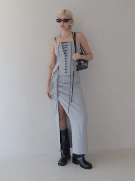 「JOSE MOON（ジョゼムーン）のアイテム」を使った、JOSE MOONさん（レディース・168cm）の春コーディネート