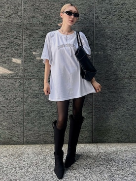 「アイテム（レギンス/スパッツ）」を使った、JOSE MOONさん（レディース・162cm）の夏コーディネート