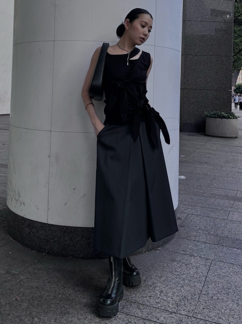 セール】TWILL WOOL MIDI SKIRT/ツイルウールミディスカート
