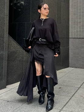 新品 JOSE MOON RANDOM GATHER SKIRT JOSE MOON（ジョゼムーン）の「RANDOM GATHER SKIRT（スカート