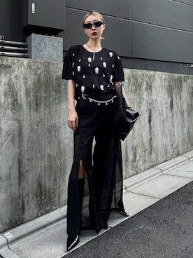 「JOSE MOON（ジョゼムーン）のアイテム（バッグ）」を使った、JOSE MOONさん（レディース・162cm）の夏コーディネート