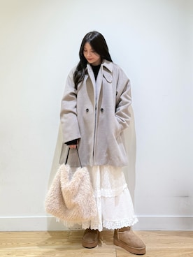 「アイテム（テーラードジャケット）」を使った、あきらさん（レディース・149cm）の秋コーディネート