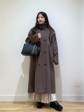 「アイテム（テーラードジャケット）」を使った、あきらさん（レディース・149cm）の冬コーディネート