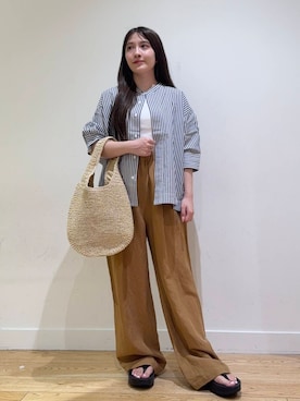 「アイテム（タンクトップ）」を使った、あきらさん（レディース・149cm）の夏コーディネート