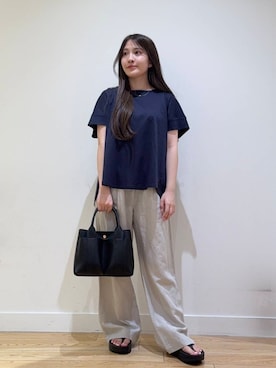 「アイテム（タンクトップ）」を使った、あきらさん（レディース・149cm）の夏コーディネート