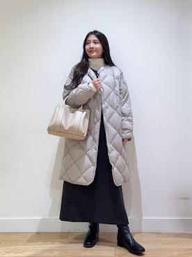 「アイテム（ワンピース/ドレス）」を使った、あきらさん（レディース・149cm）の冬コーディネート