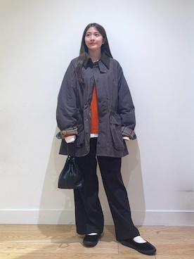 「アイテム（ネックレス）」を使った、あきらさん（レディース・149cm）の秋コーディネート