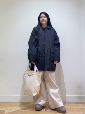 「FORK&SPOON（フォークアンドスプーン）のアイテム」を使った、あきらさん（レディース・149cm）の冬コーディネート