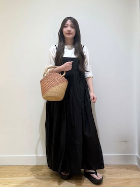 「アイテム（タンクトップ）」を使った、あきらさん（レディース・149cm）の夏コーディネート