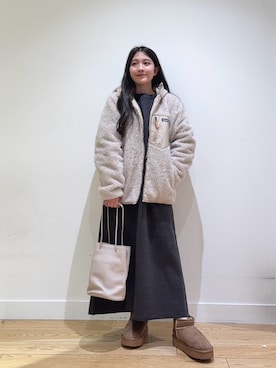 「アイテム（その他アウター）」を使った、あきらさん（レディース・149cm）の秋コーディネート