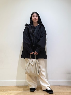 「RODE SKO（ロデスコ）のアイテム」を使った、あきらさん（レディース・149cm）の秋コーディネート