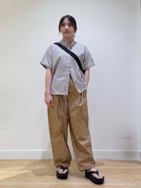 「アイテム（タンクトップ）」を使った、あきらさん（レディース・149cm）の夏コーディネート