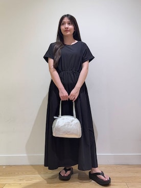 「アイテム（ボストンバッグ、シルバー系）」を使った、あきらさん（レディース・149cm）の夏コーディネート