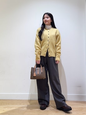 「アイテム（カーディガン/ボレロ）」を使った、あきらさん（レディース・149cm）の秋コーディネート