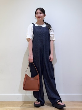 「アイテム（ハンドバッグ）」を使った、あきらさん（レディース・149cm）の夏コーディネート