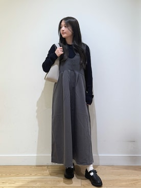 「アイテム（ワンピース/ドレス）」を使った、あきらさん（レディース・149cm）の秋コーディネート