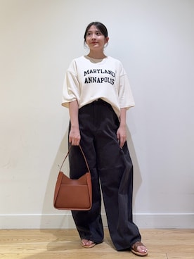 「アイテム（ハンドバッグ）」を使った、あきらさん（レディース・149cm）の夏コーディネート