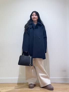 「アイテム（テーラードジャケット）」を使った、あきらさん（レディース・149cm）の冬コーディネート