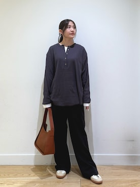「アイテム（ヘアゴム）」を使った、あきらさん（レディース・149cm）の秋コーディネート