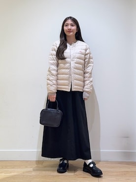 「アイテム（ボストンバッグ）」を使った、あきらさん（レディース・149cm）の秋コーディネート