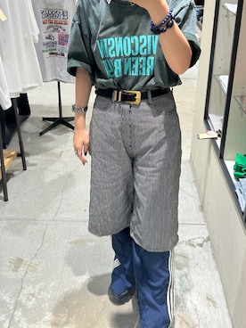 「アイテム（ブレスレット、ブルー系）」を使った、saki081324さん（レディース・165cm）の夏コーディネート