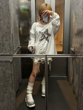 「アイテム（バックパック/リュック）」を使った、m0rinokuma3さん（レディース・153cm）の秋コーディネート